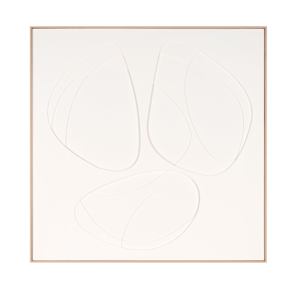 White Geo Trio Brown Shadowbox Wall Art HomeRoots