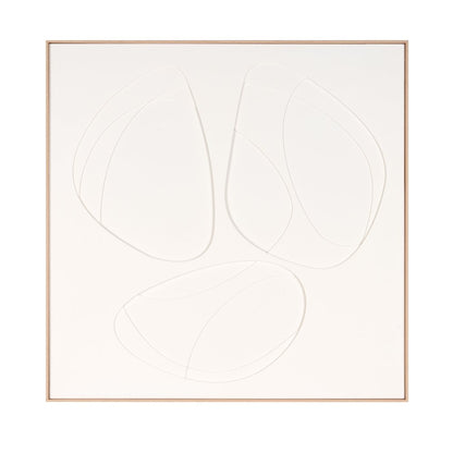 White Geo Trio Brown Shadowbox Wall Art HomeRoots