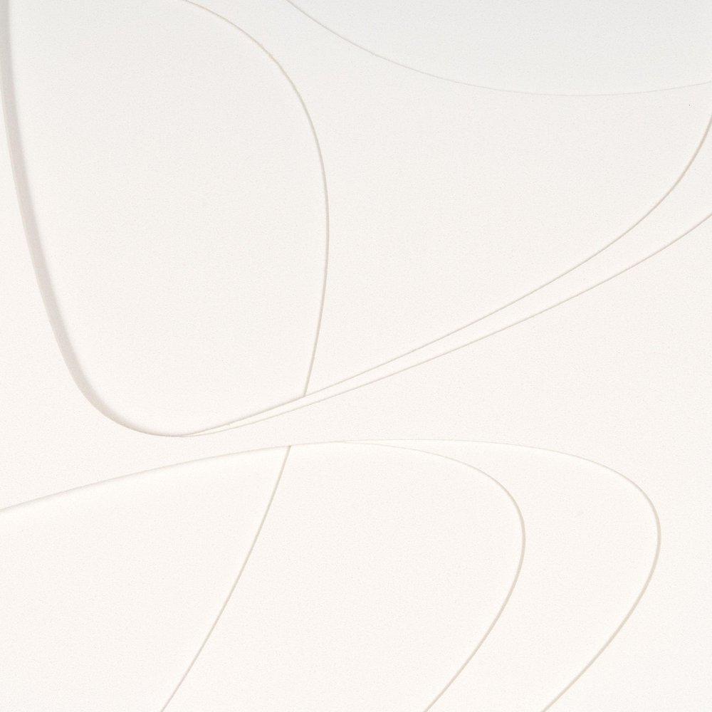 White Curvy Geo Trio Brown Shadowbox Wall Art HomeRoots