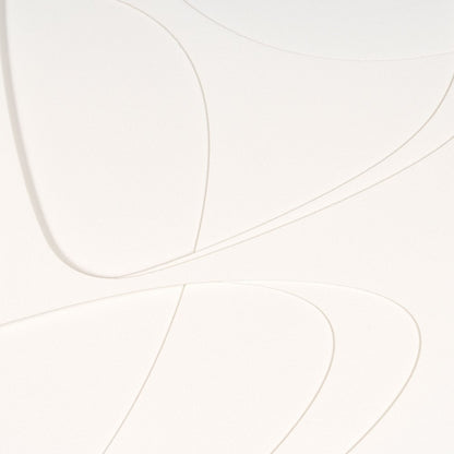 White Curvy Geo Trio Brown Shadowbox Wall Art HomeRoots