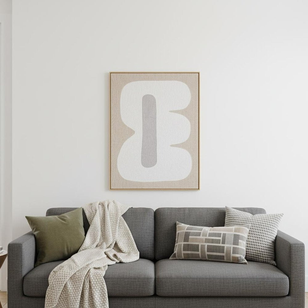 Interval I Hand Painted Brown Floater Frame Wall Art HomeRoots