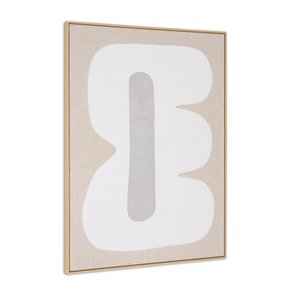 Interval I Hand Painted Brown Floater Frame Wall Art HomeRoots