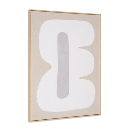 Interval I Hand Painted Brown Floater Frame Wall Art HomeRoots