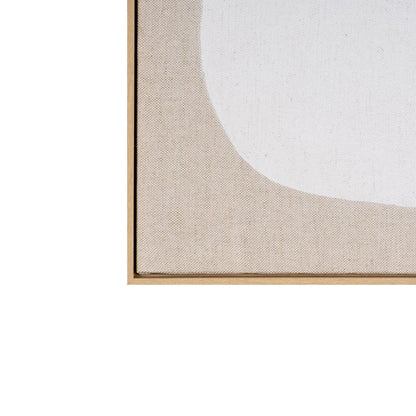 Interval I Hand Painted Brown Floater Frame Wall Art HomeRoots