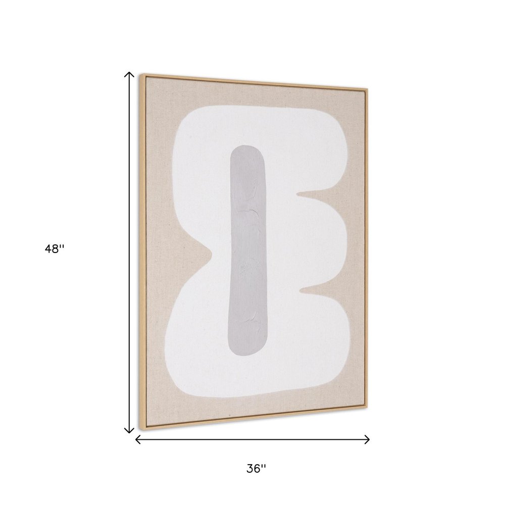 Interval I Hand Painted Brown Floater Frame Wall Art HomeRoots