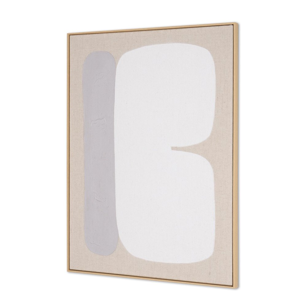 Interval II Hand Painted Brown Floater Frame Wall Art HomeRoots