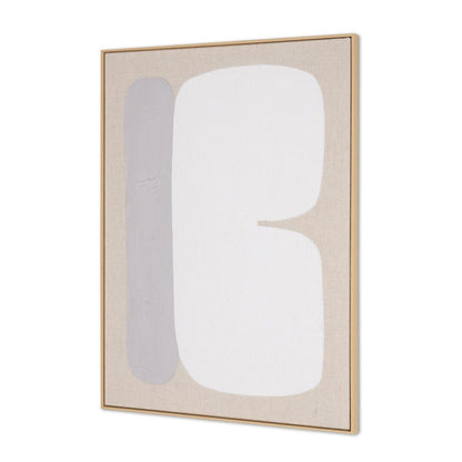 Interval II Hand Painted Brown Floater Frame Wall Art HomeRoots