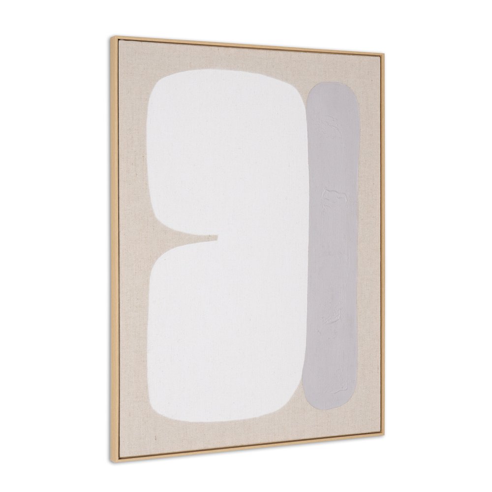 Interval II Hand Painted Brown Floater Frame Wall Art HomeRoots