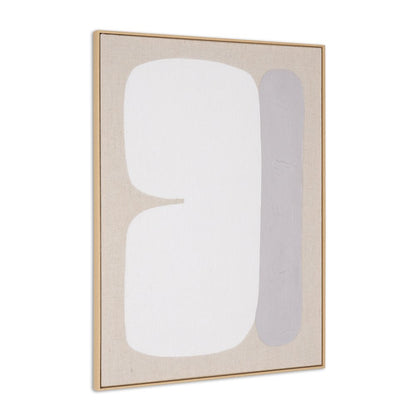 Interval II Hand Painted Brown Floater Frame Wall Art HomeRoots
