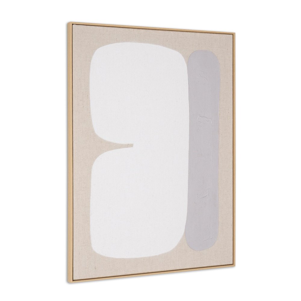 Interval II Hand Painted Brown Floater Frame Wall Art HomeRoots