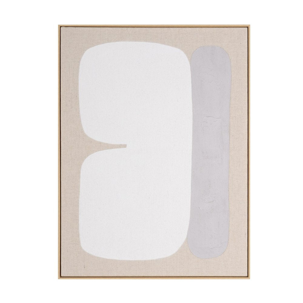 Interval II Hand Painted Brown Floater Frame Wall Art HomeRoots
