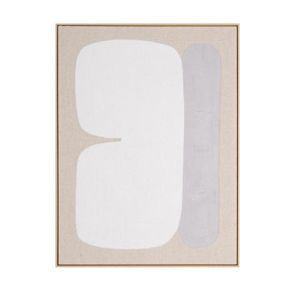 Interval II Hand Painted Brown Floater Frame Wall Art HomeRoots