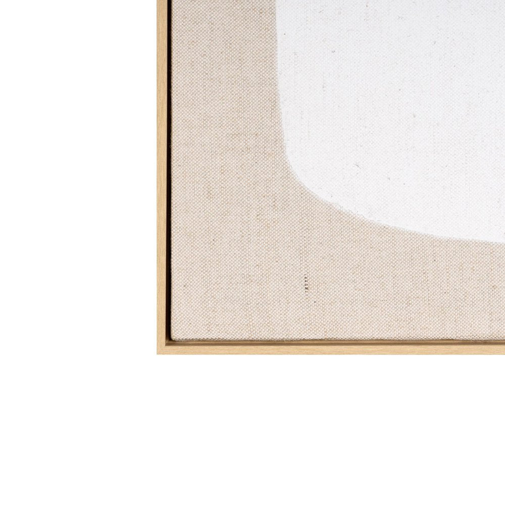Interval II Hand Painted Brown Floater Frame Wall Art HomeRoots