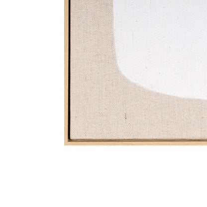 Interval II Hand Painted Brown Floater Frame Wall Art HomeRoots