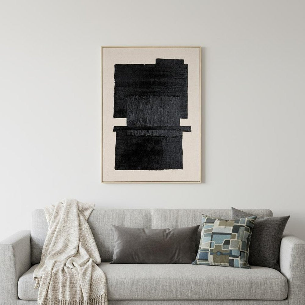 Fortissimo Hand Painted Brown Floater Frame Wall Art HomeRoots