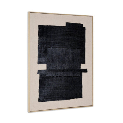 Fortissimo Hand Painted Brown Floater Frame Wall Art HomeRoots