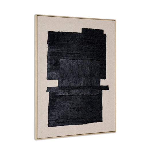 Fortissimo Hand Painted Brown Floater Frame Wall Art HomeRoots