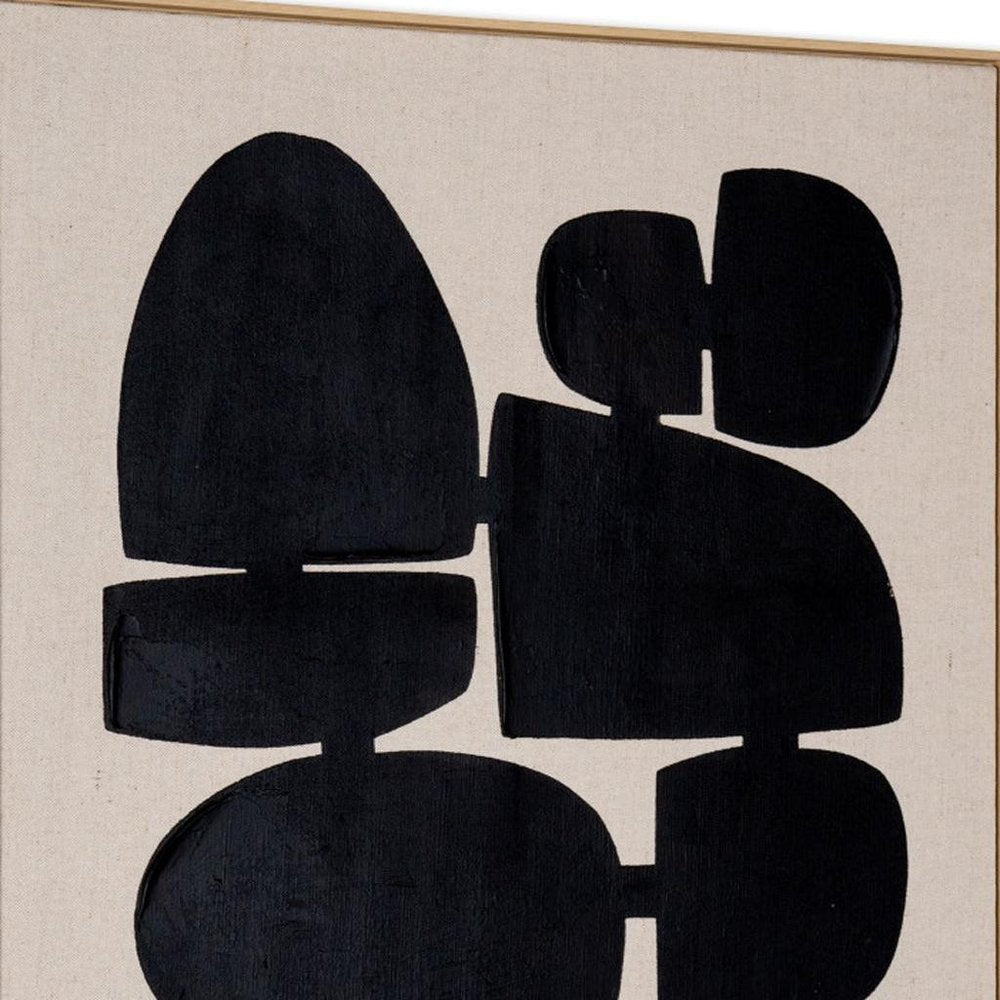 Cairns I Hand Painted Brown Floater Frame Wall Art HomeRoots