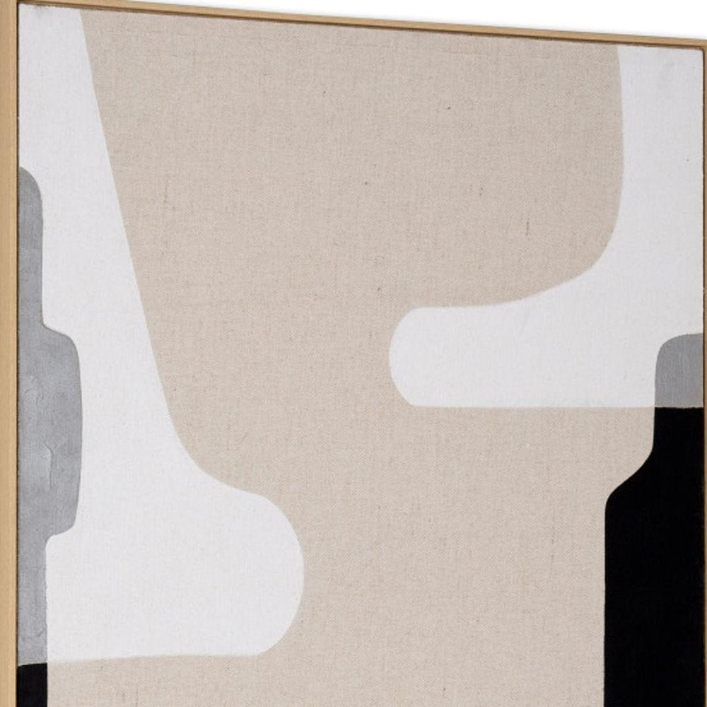 Cadenza Hand Painted Brown Floater Frame Wall Art HomeRoots