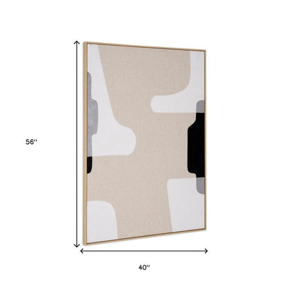 Cadenza Hand Painted Brown Floater Frame Wall Art HomeRoots