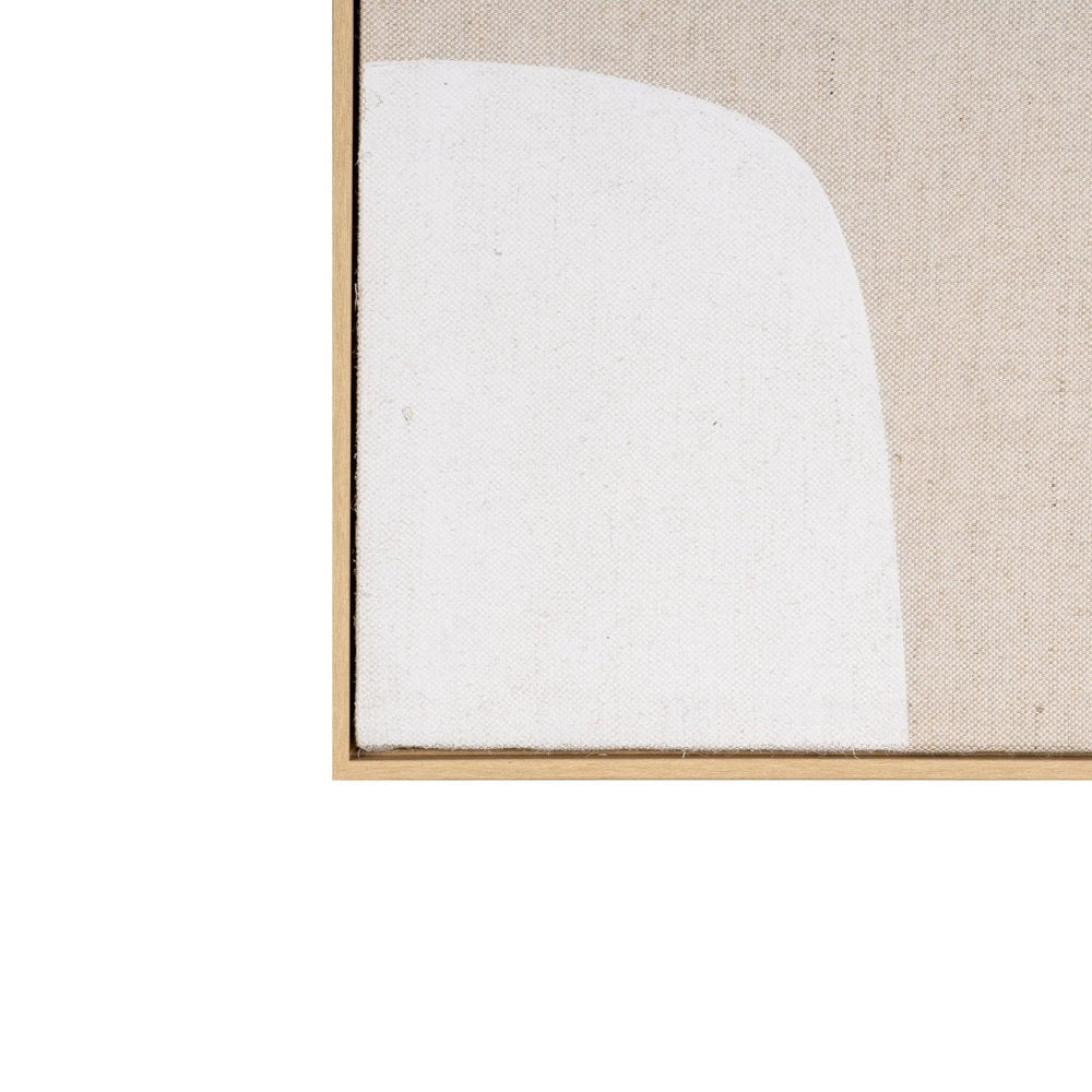Cadenza Hand Painted Brown Floater Frame Wall Art HomeRoots