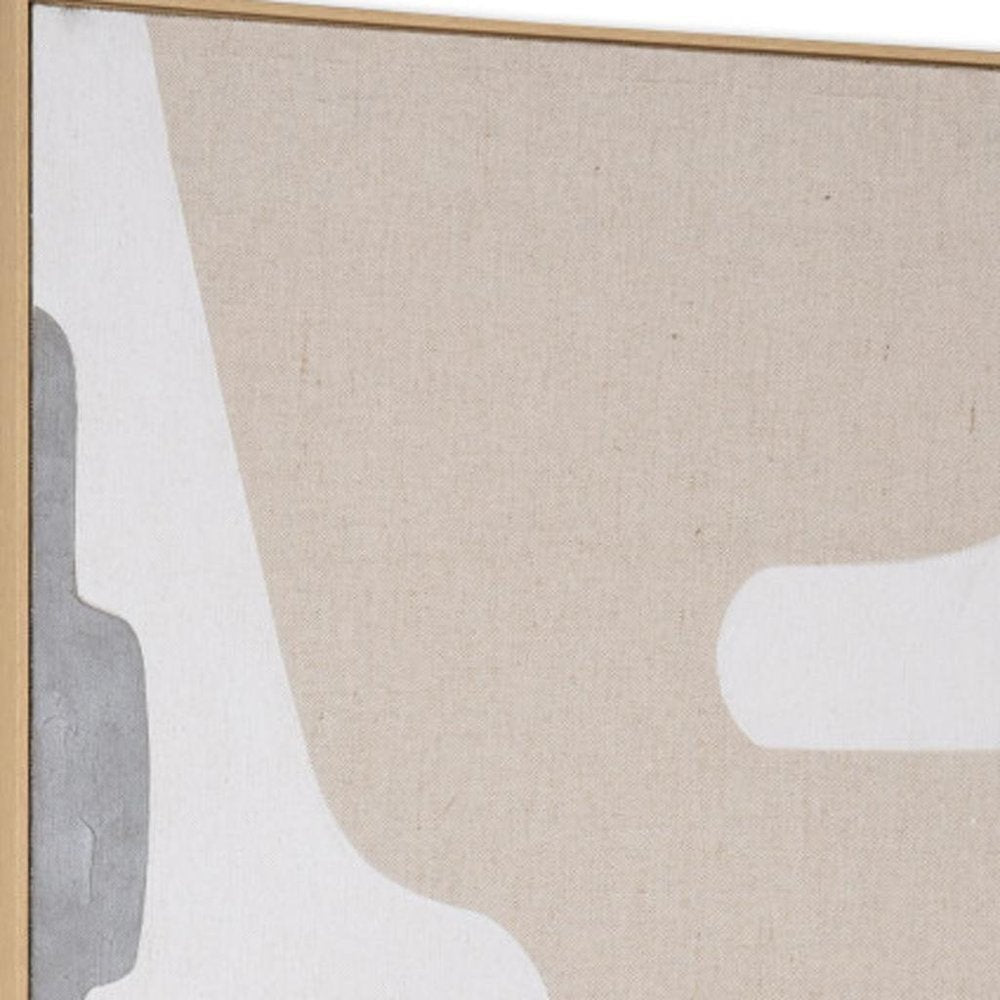 Cadenza Hand Painted Brown Floater Frame Wall Art HomeRoots