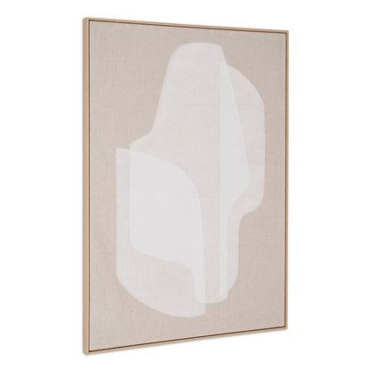Blanchard Hand Painted Brown Floater Frame Wall Art HomeRoots