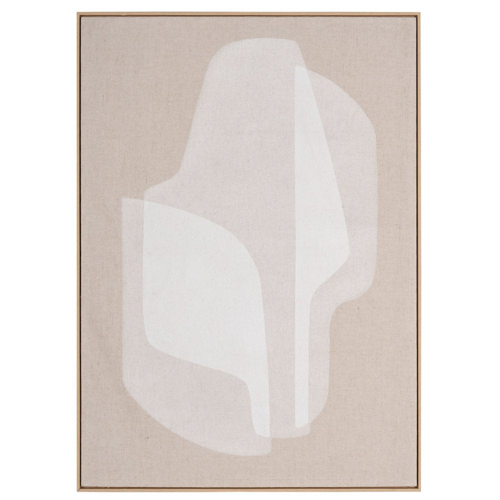 Blanchard Hand Painted Brown Floater Frame Wall Art HomeRoots