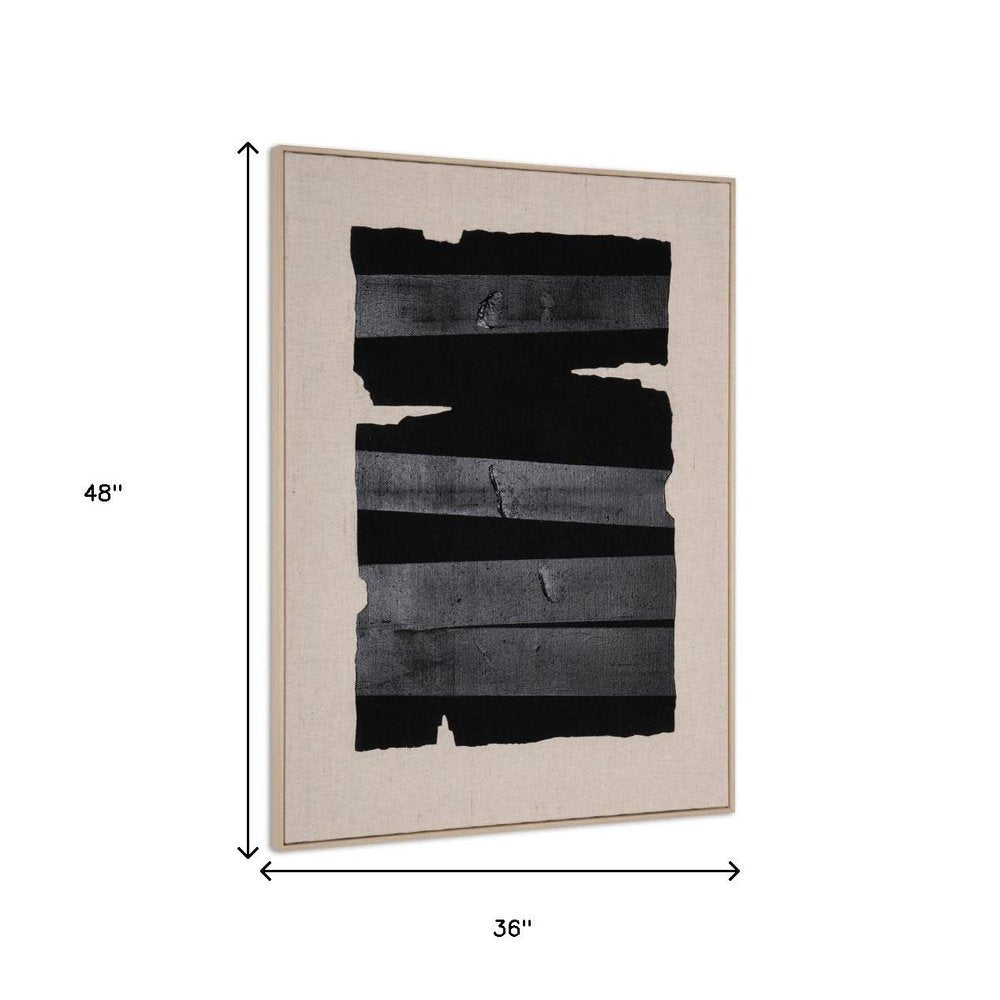 Echoes of Shadows I Hand Painted Brown Floater Frame Wall Art HomeRoots