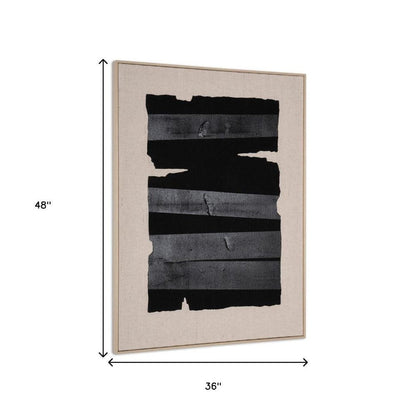 Echoes of Shadows I Hand Painted Brown Floater Frame Wall Art HomeRoots