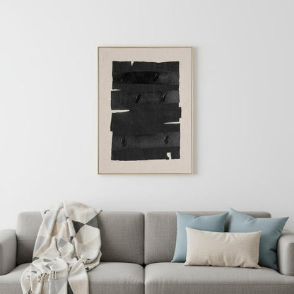 Echoes of Shadows I Hand Painted Brown Floater Frame Wall Art HomeRoots