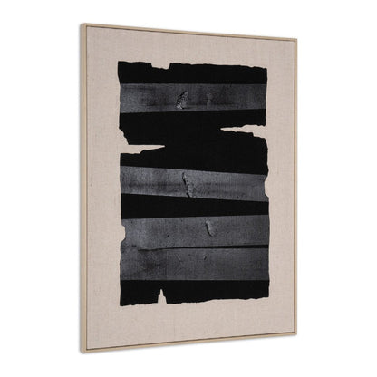 Echoes of Shadows I Hand Painted Brown Floater Frame Wall Art HomeRoots