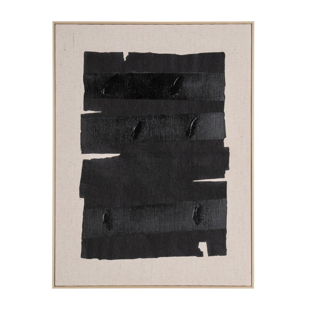 Echoes of Shadows I Hand Painted Brown Floater Frame Wall Art HomeRoots