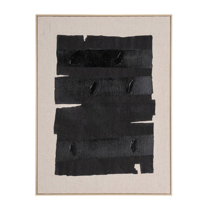 Echoes of Shadows I Hand Painted Brown Floater Frame Wall Art HomeRoots