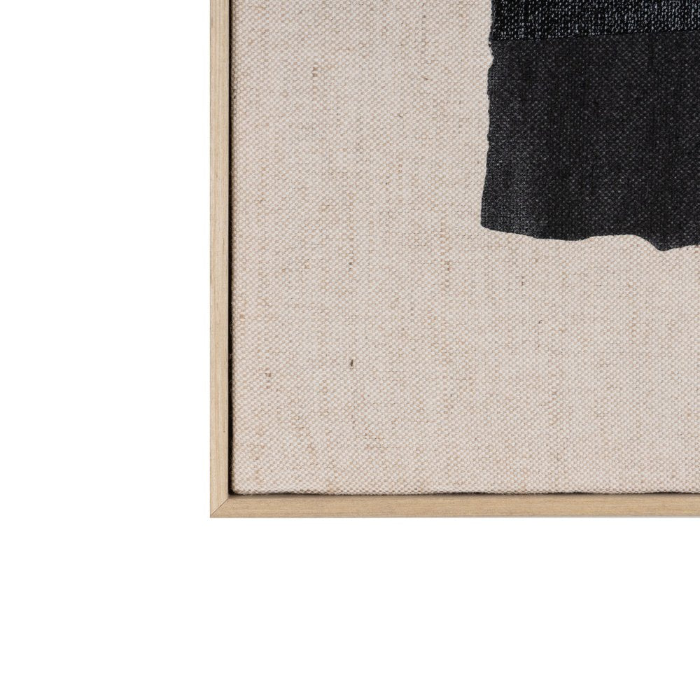 Echoes of Shadows I Hand Painted Brown Floater Frame Wall Art HomeRoots
