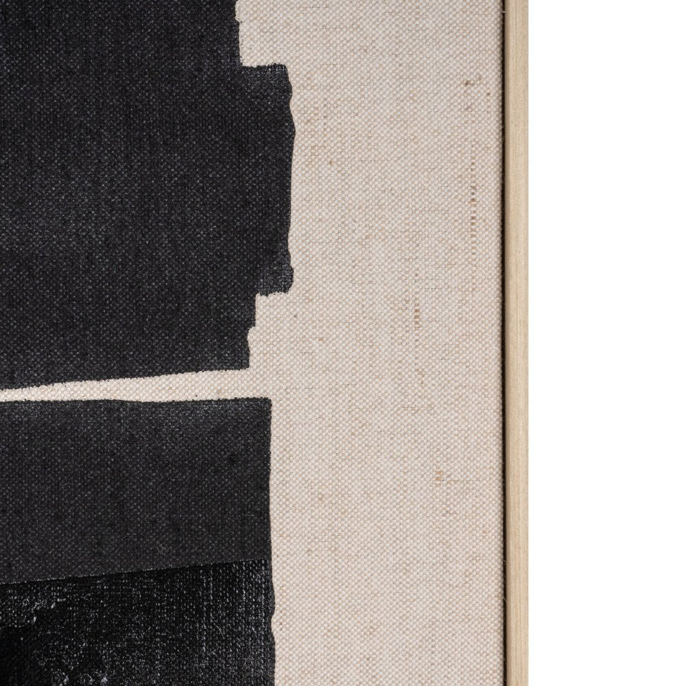 Echoes of Shadows I Hand Painted Brown Floater Frame Wall Art HomeRoots