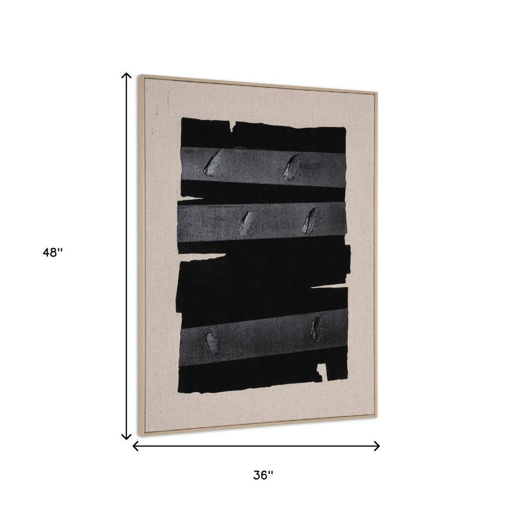Echoes of Shadows II Hand Painted Brown Floater Frame Wall Art HomeRoots