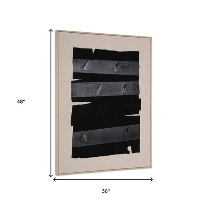 Echoes of Shadows II Hand Painted Brown Floater Frame Wall Art HomeRoots