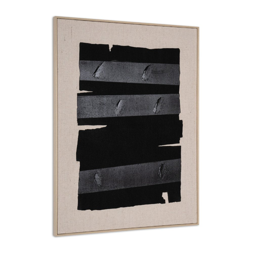 Echoes of Shadows II Hand Painted Brown Floater Frame Wall Art HomeRoots