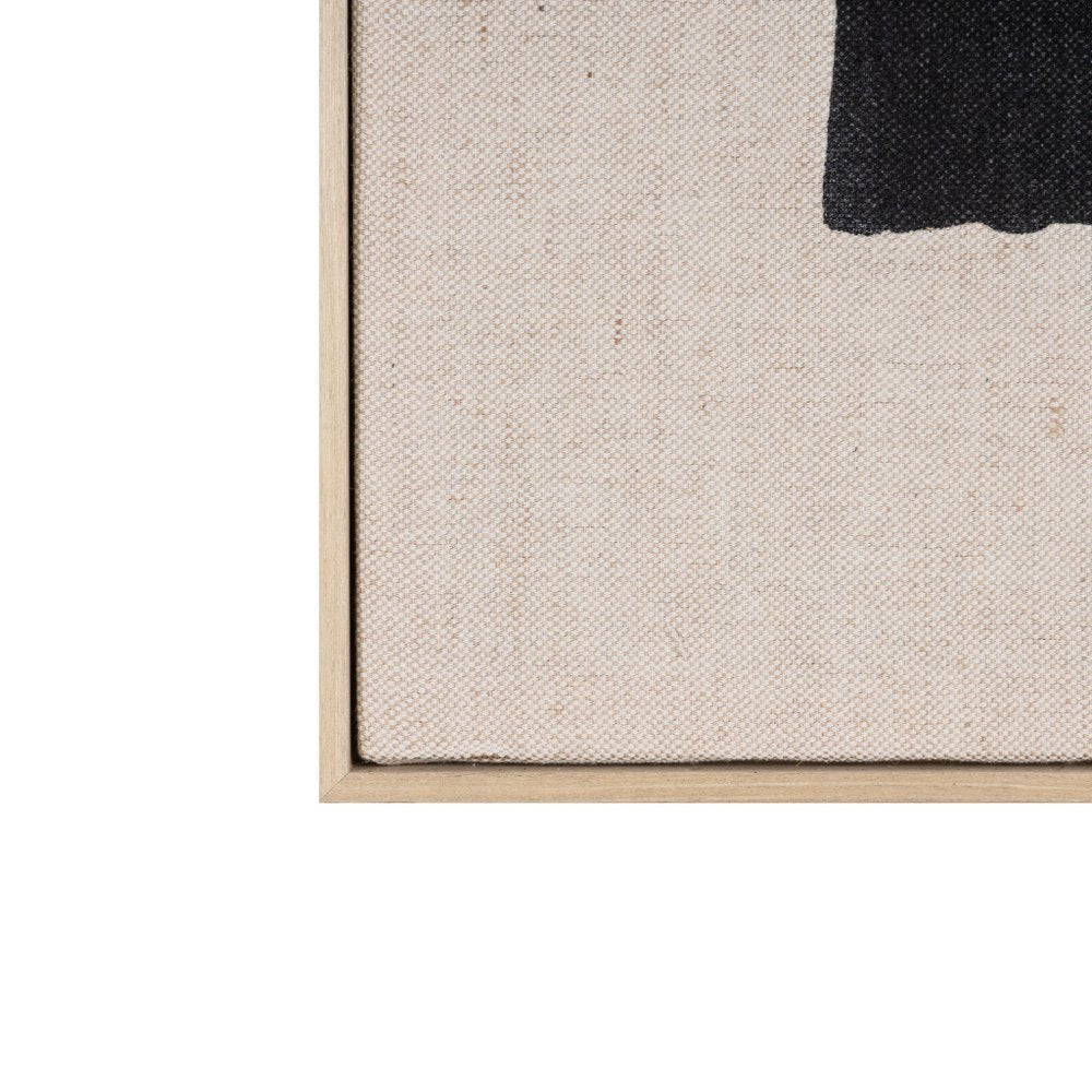 Echoes of Shadows II Hand Painted Brown Floater Frame Wall Art HomeRoots