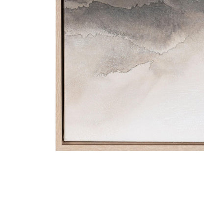 Over the Hills Hand Painted Brown Floater Frame Wall Art HomeRoots