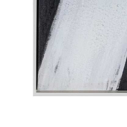 Intersecting Dimensions Hand Painted White Floater Frame Wall Art HomeRoots