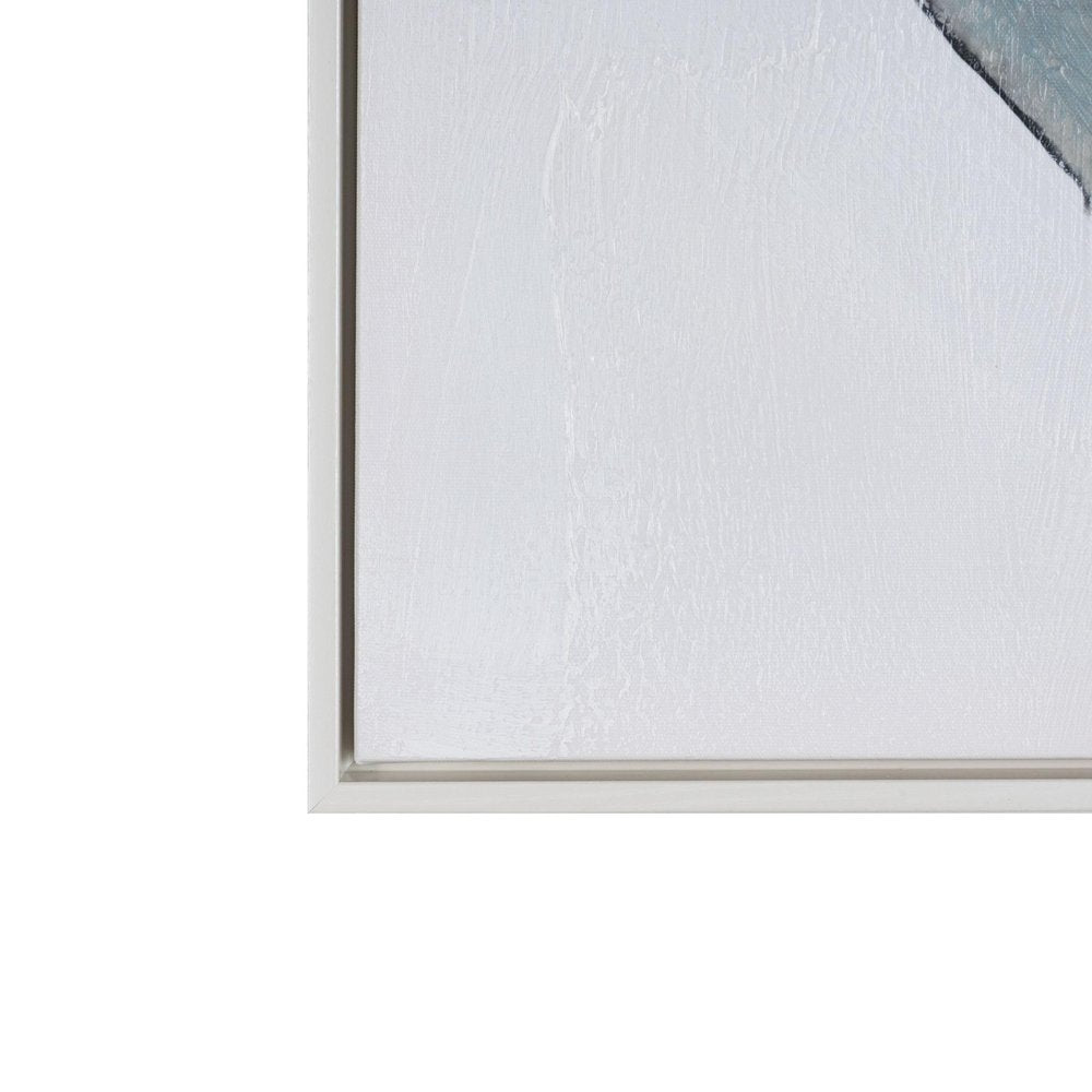 Ripples in Time Hand Painted White Floater Frame Wall Art HomeRoots