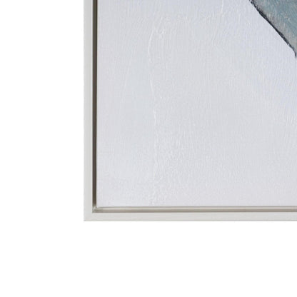 Ripples in Time Hand Painted White Floater Frame Wall Art HomeRoots