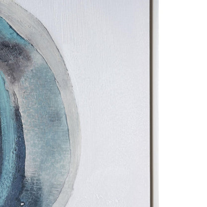 Ripples in Time Hand Painted White Floater Frame Wall Art HomeRoots