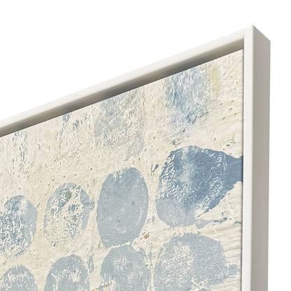 Blue Dots I White Framed Wall Art HomeRoots
