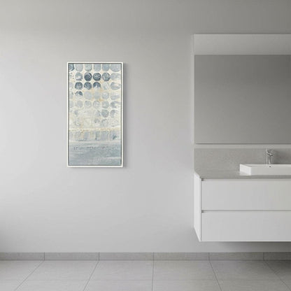 Blue Dots II White Framed Wall Art HomeRoots