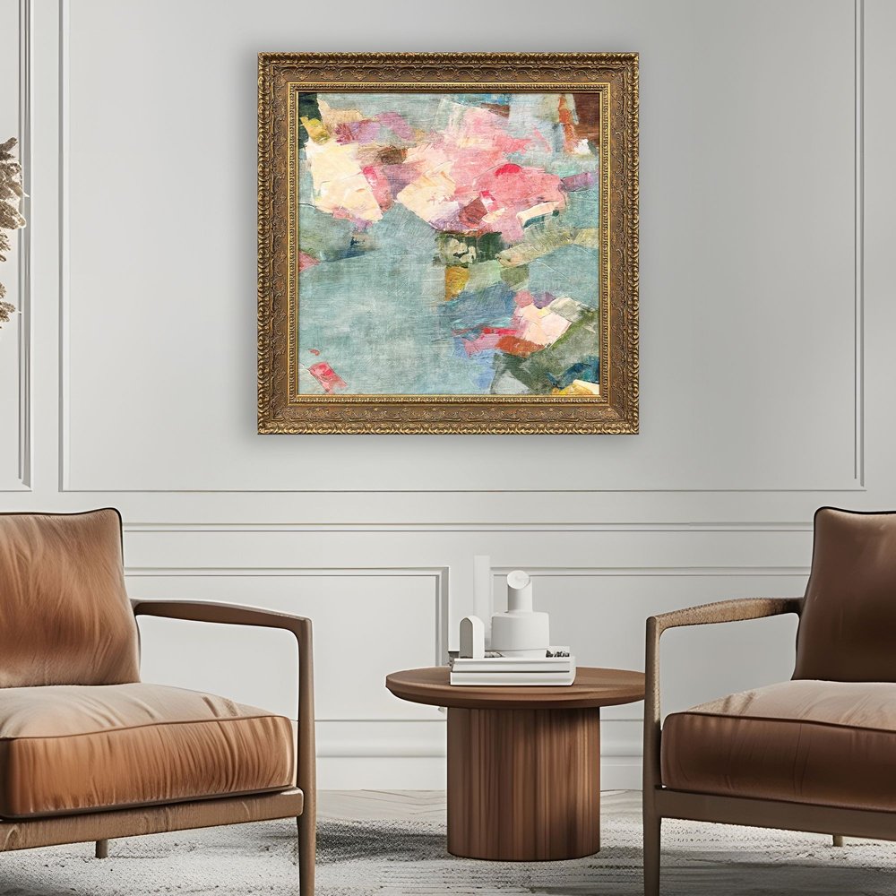 Snap Dragon Gold Framed Wall Art HomeRoots