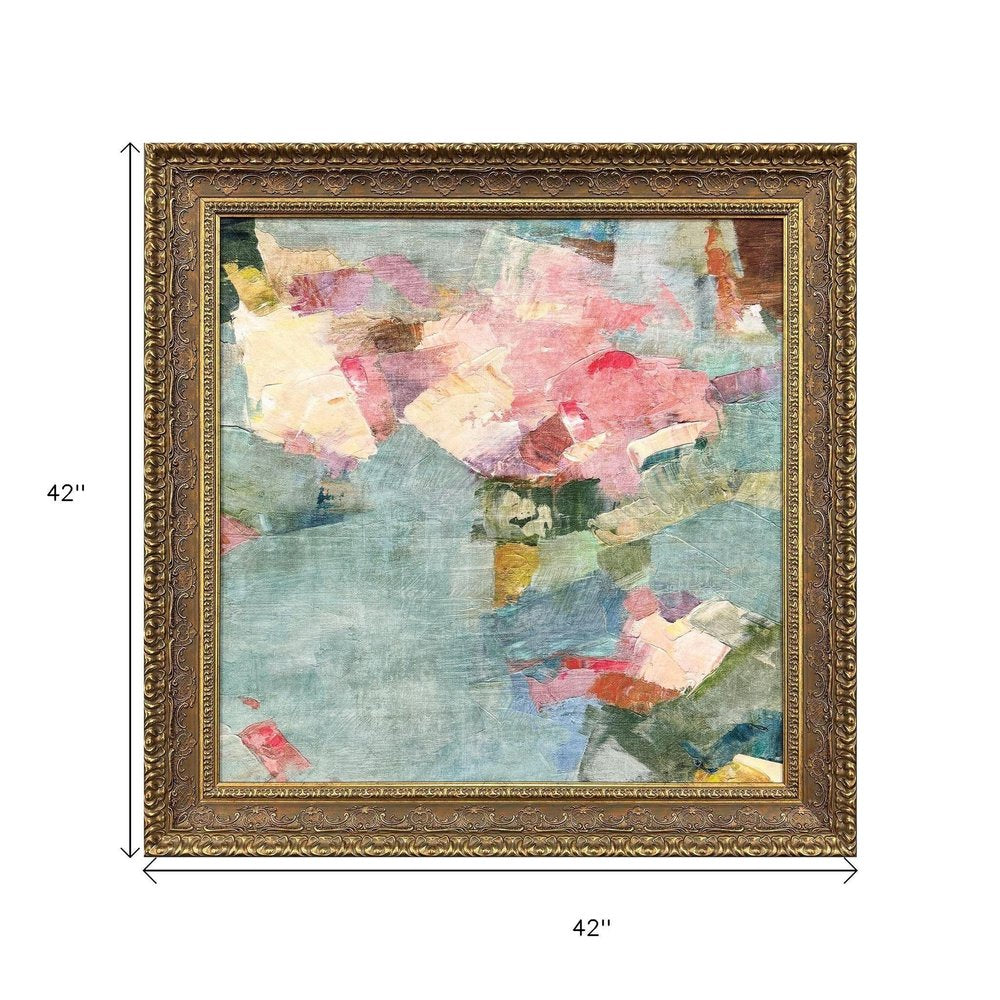 Snap Dragon Gold Framed Wall Art HomeRoots
