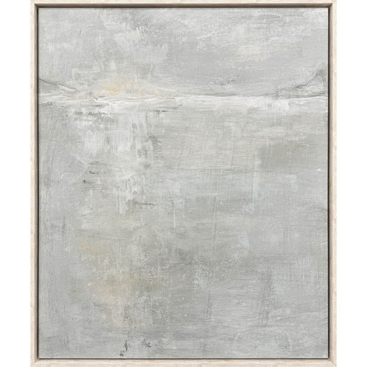 Rise Distressed White Framed Wall Art HomeRoots